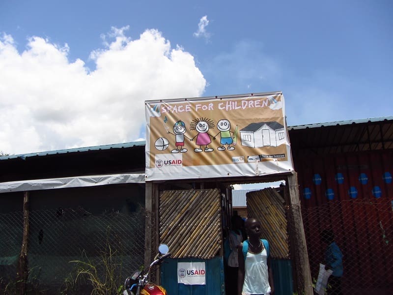 The Child Friendly Center offers places for 2,000 displaced children.