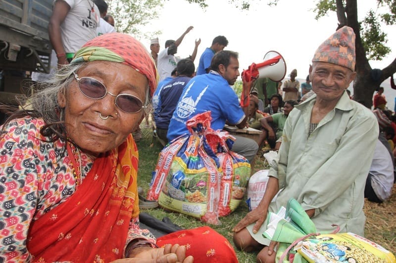 Islamic Relief has been distributing food.
